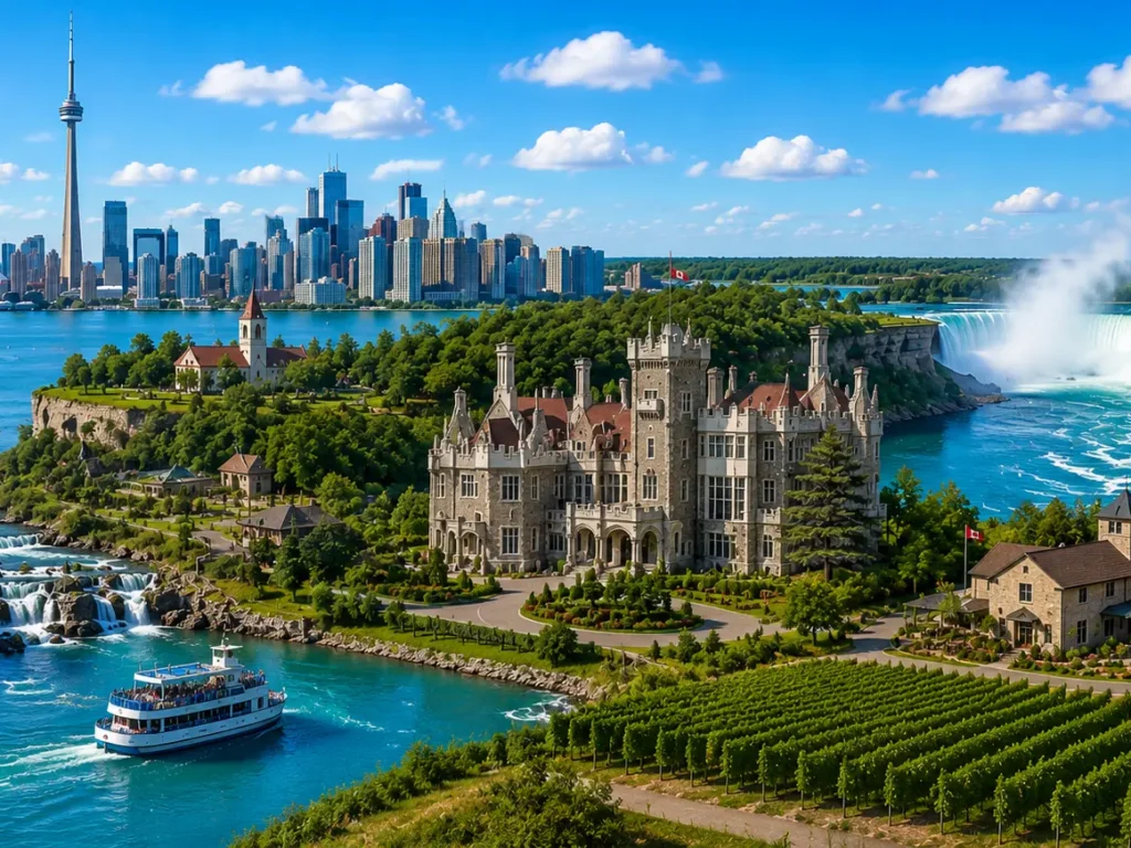 Toronto, Niagara Falls et les Mille-Îles (3 jours/2 nuits) *NOUVEAU* ENTRÉE AU CASA LOMA